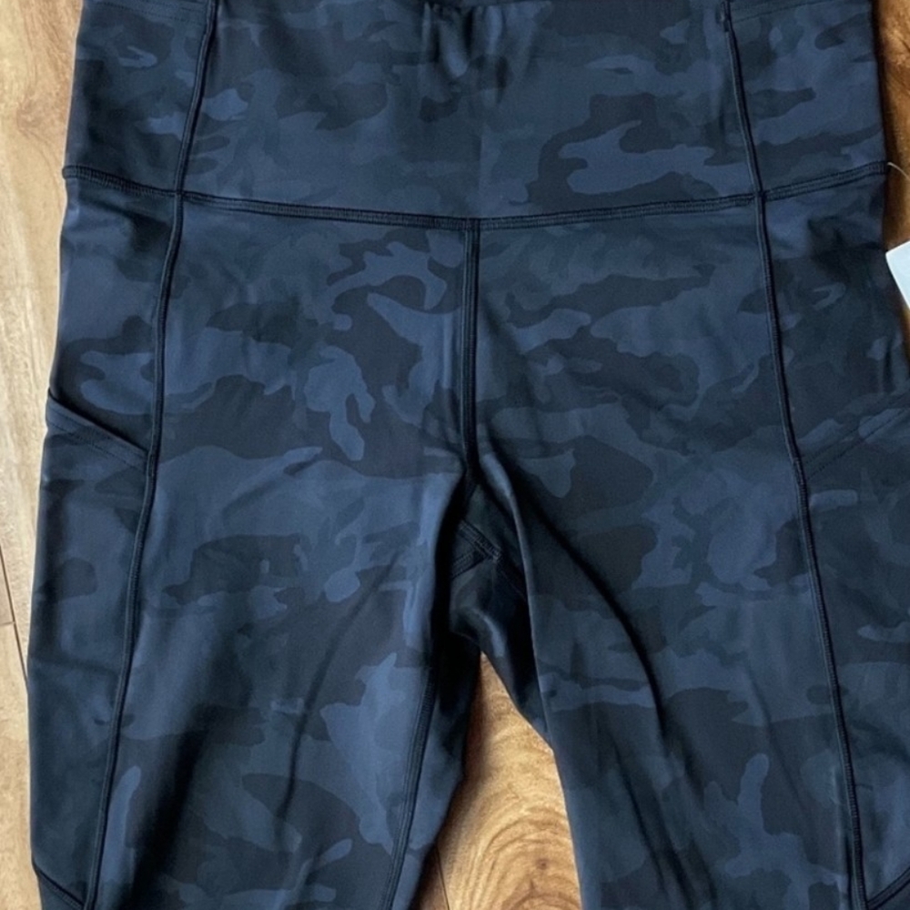 Lululemon Fast & Free Camo Bike Shorts